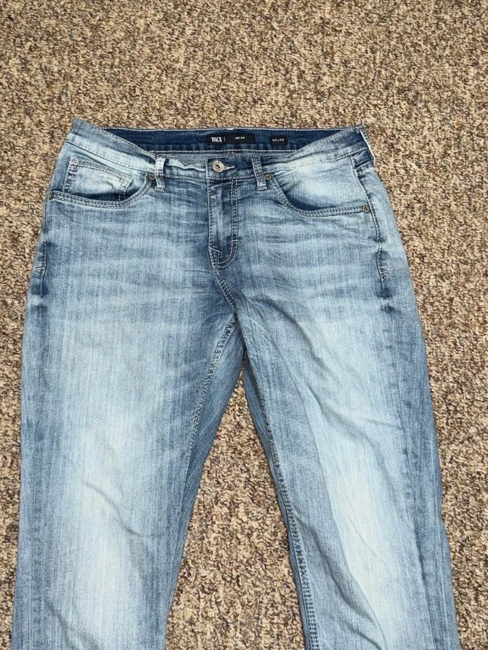 Mens BKE Nolan relaxed fit jeans size 33 jeans
